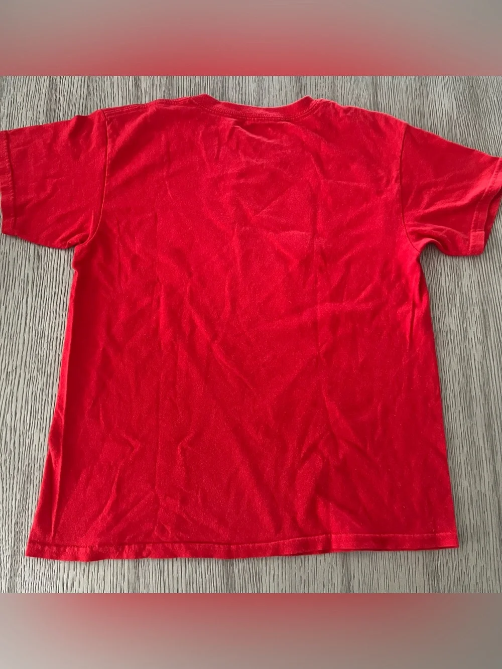 Marvel Avengers Red Graphic Kids Tee with Captain America Iron Man Thor Hulk - Picture 2 of 8